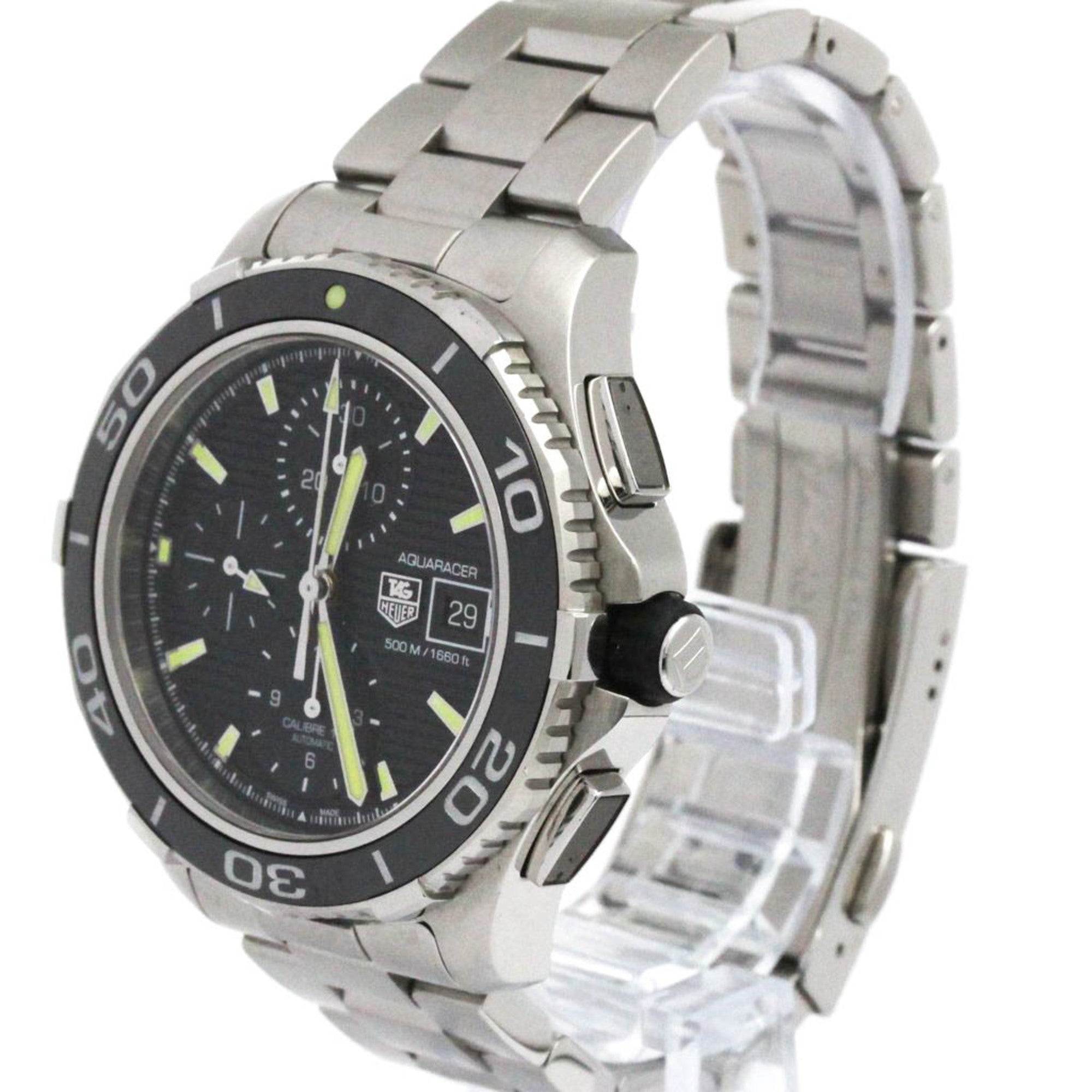 TAG HEUER Aquaracer 500M Chronograph Steel Automatic CAK2111 Polished — Good