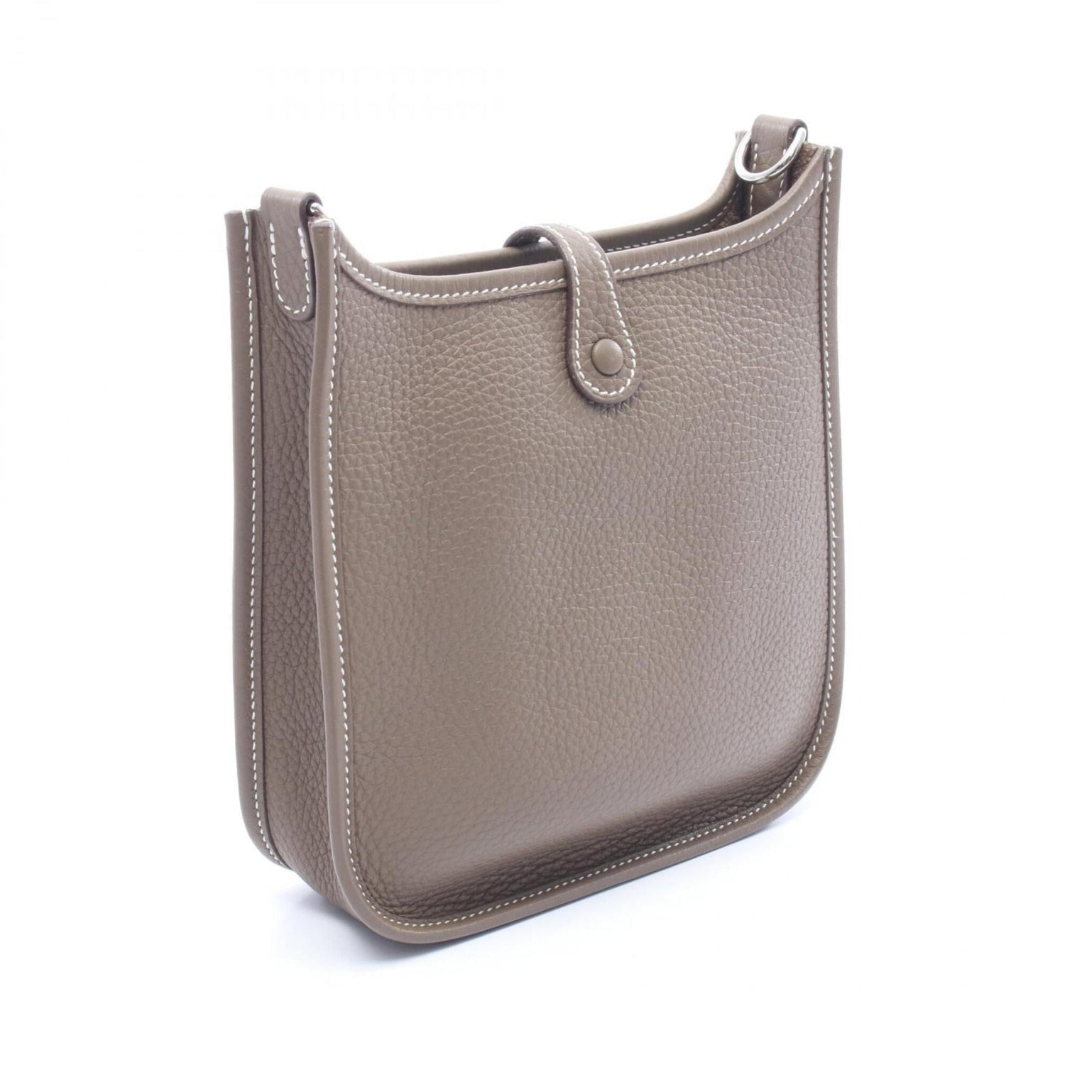 Hermes Evelyne TPM Shoulder Bag/Handbag, Leather, Taurillon Clemence, Women's, Gray