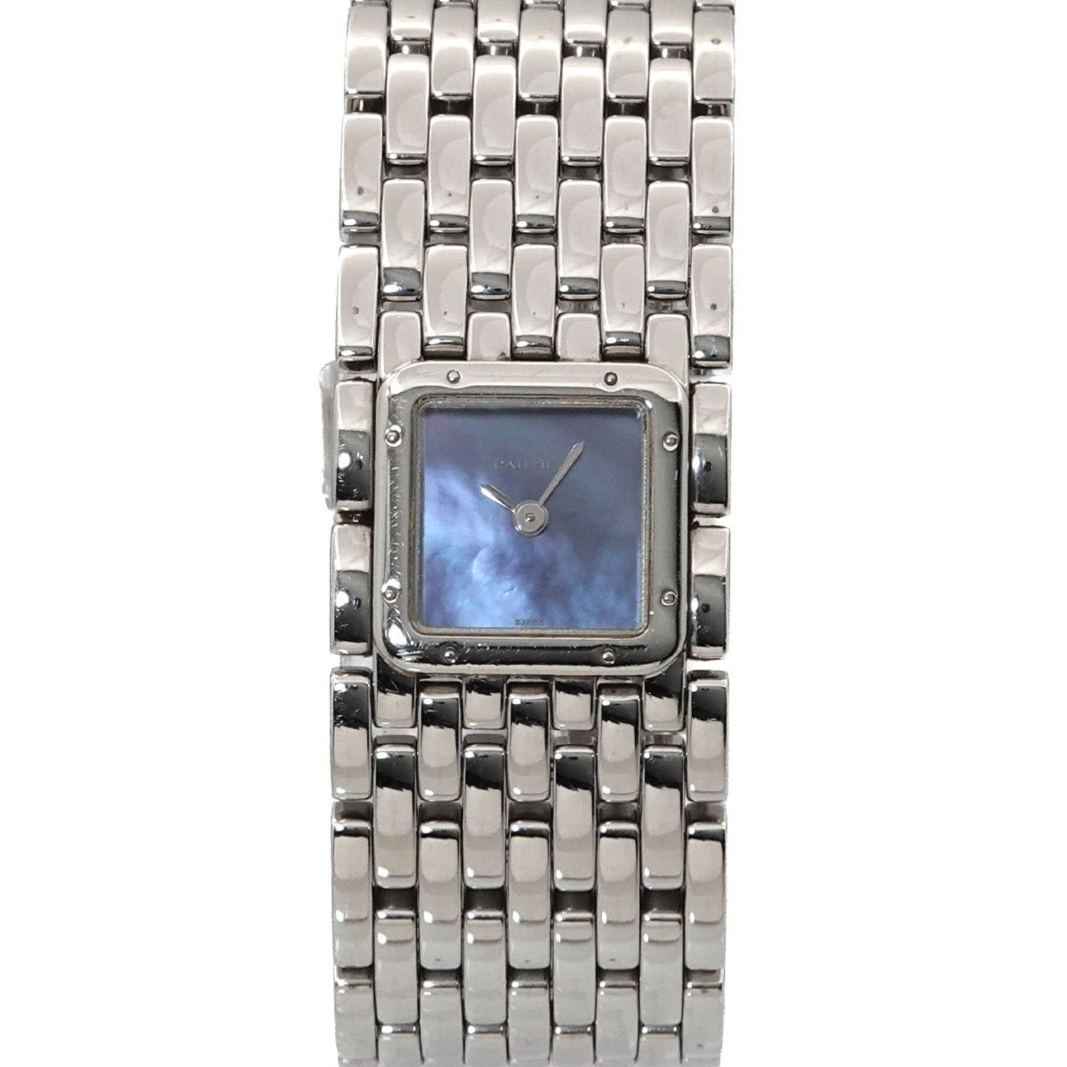 Cartier Panthère Ruban W61002T9 Women's Watch Blue Shell Quartz
