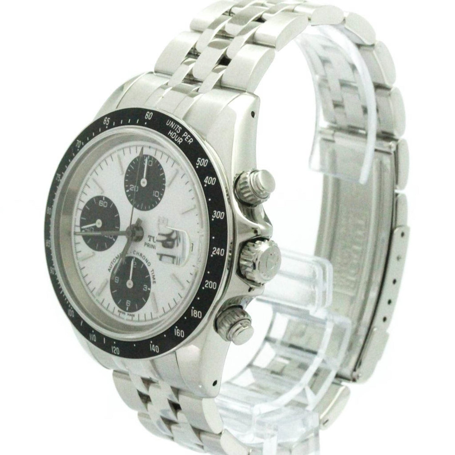 TUDOR Prince Date Chronograph Automatic Mens Watch 79260P Polished