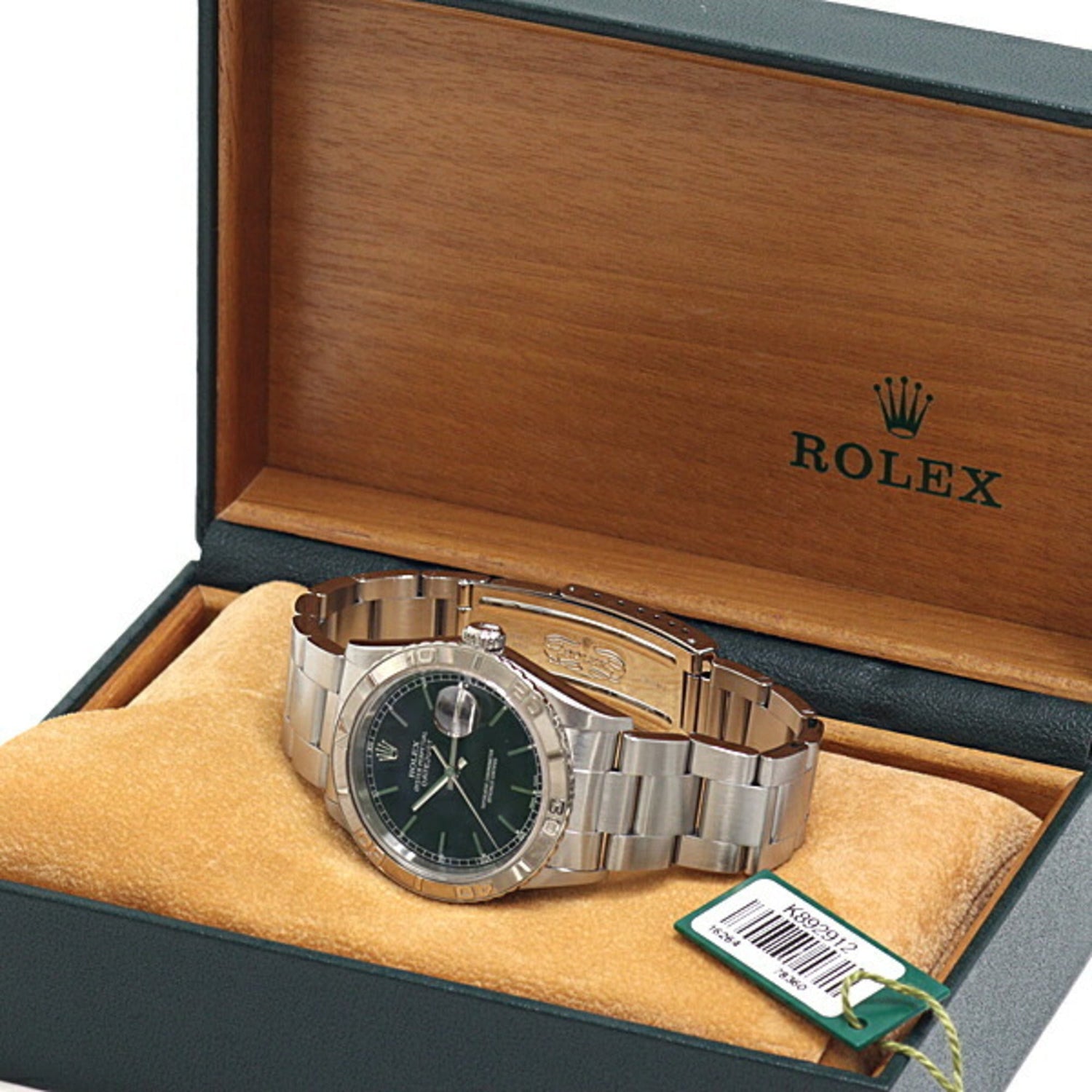 Rolex Datejust Thunderbird 16264 K-serial (2001 model), black dial, automatic winding.