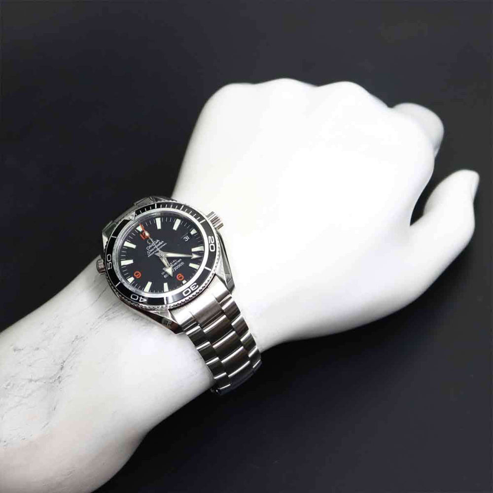 Omega Seamaster Planet Ocean Co-Axial Chronometer 600M 2201 51 Men's Watch, Date, Black, Automatic Movement — Very Good