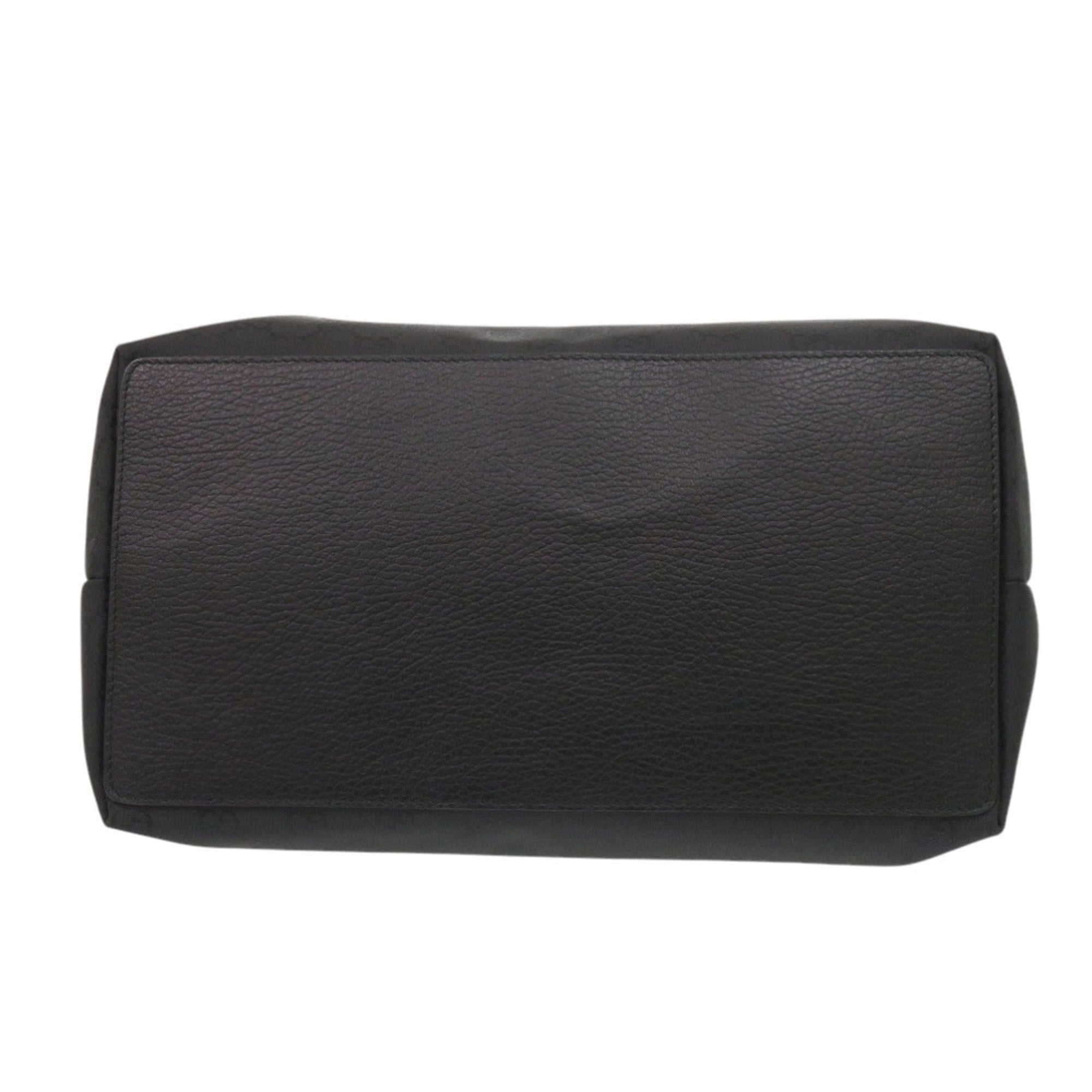 Gucci GG pattern 269123 Nylon Leather Black Tote Bag 1379GUCCI — Like New