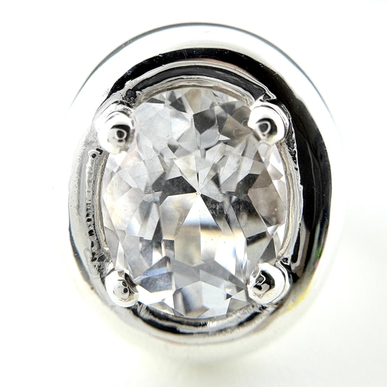 Hermes HERMES Gaucho Ring Silver Topaz SV Women's