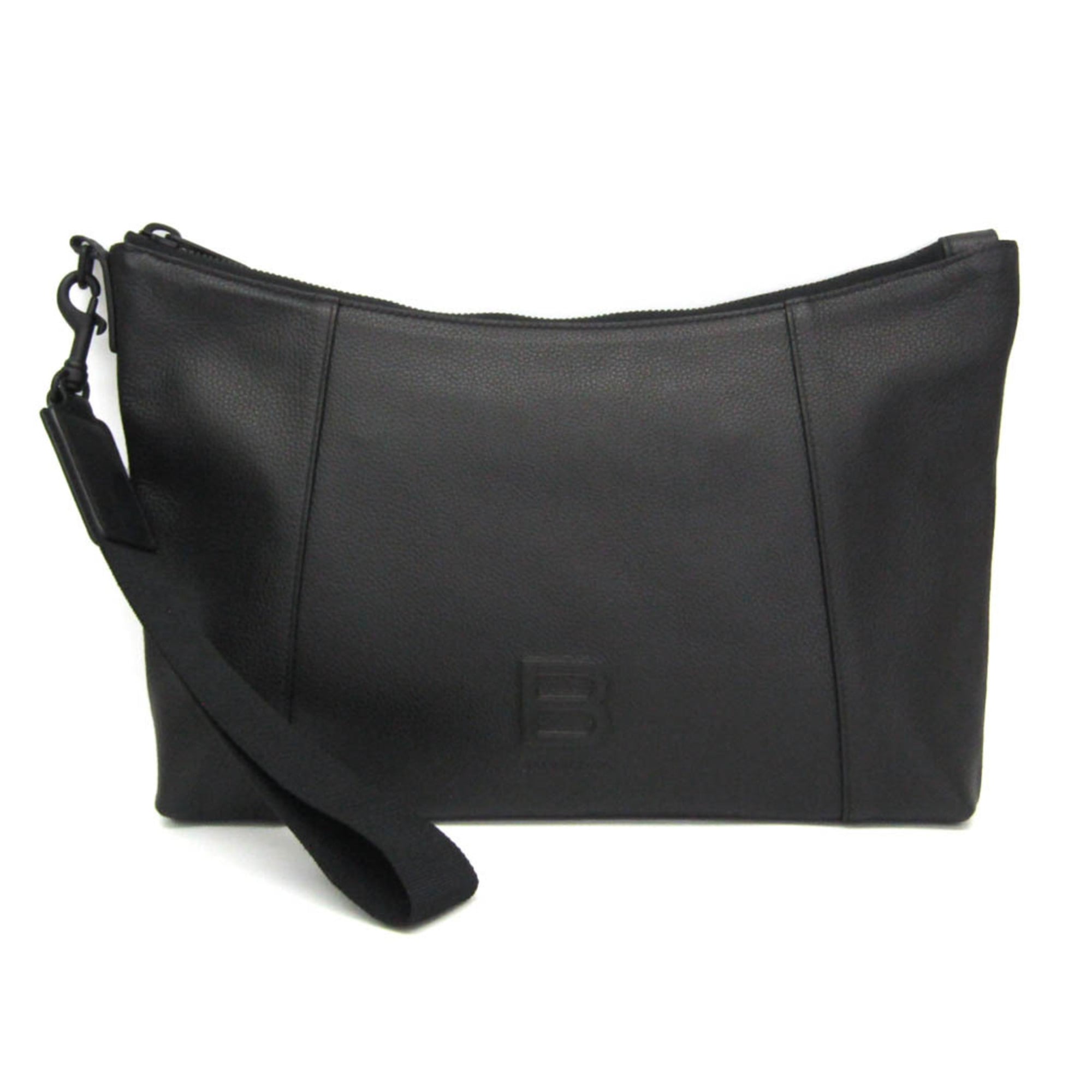Balenciaga Hourglass 644723 Women,Men Leather Clutch Bag,Pouch Black — Like New