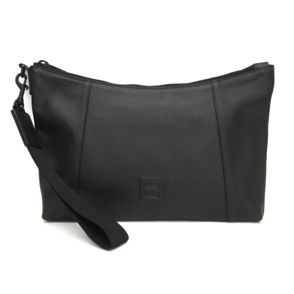 Balenciaga Hourglass 644723 Women,Men Leather Clutch Bag,Pouch Black — Like New