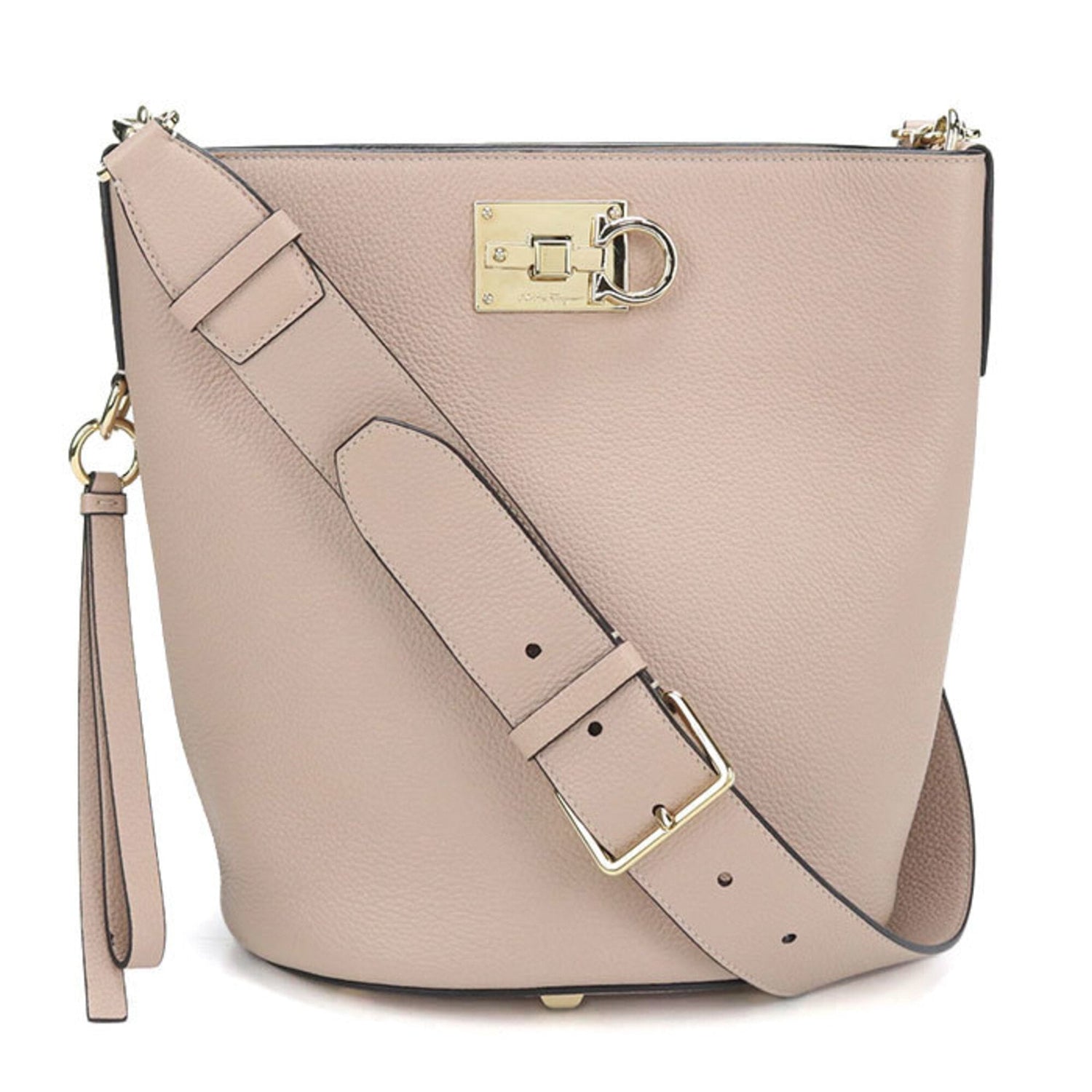 Salvatore Ferragamo FERRAGAMO Ferragamo Shoulder Bag 21 2892 Gancini Women's Beige