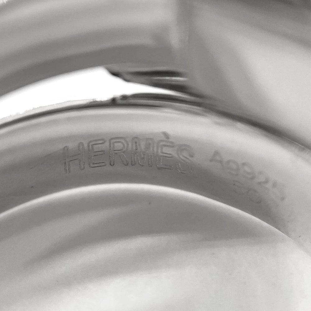 HERMES Double True Ring, SV925 7826, Silver, Women's — Like New