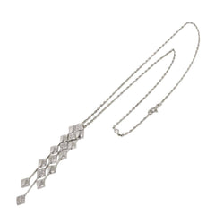 Chanel Matelassé Diamond Necklace, 40cm, 18K White Gold (750) — Like New