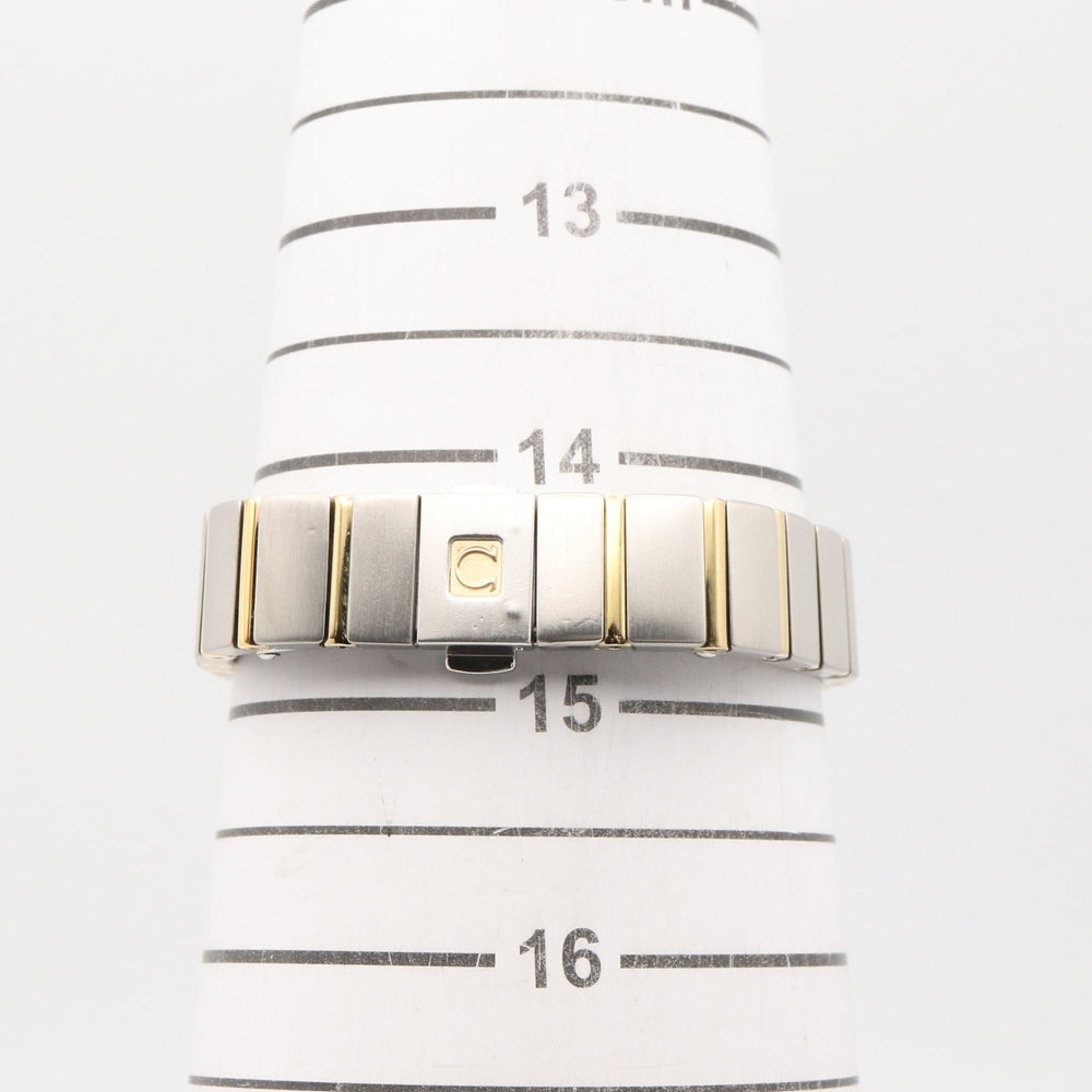 Omega Constellation 12-Diamond Watch, 18K Yellow Gold Stainless Steel, Diamond, Ladies', Pink Tone, Mother-of-Pearl, 123.20.24.60.57.004 — Very Good