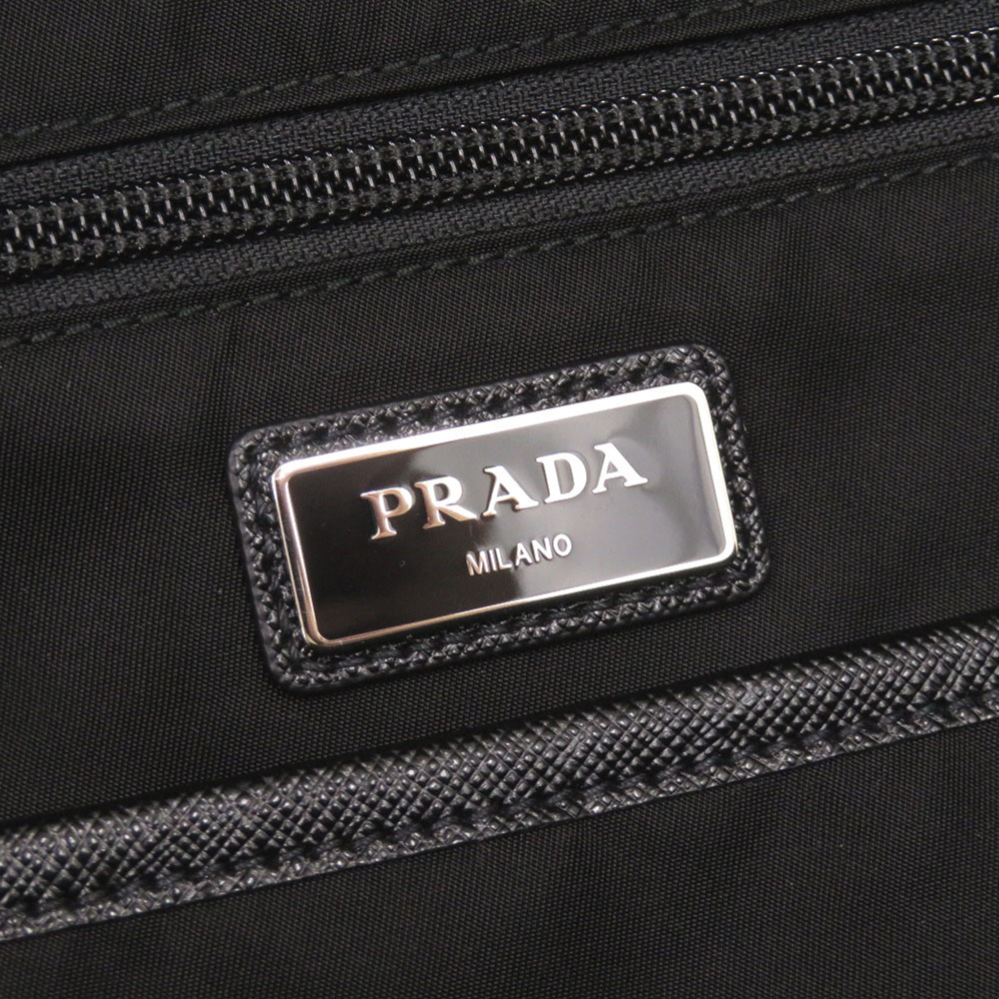 Like new Prada nylon black backpack/daypack, black, 1213 PRADA — Like New