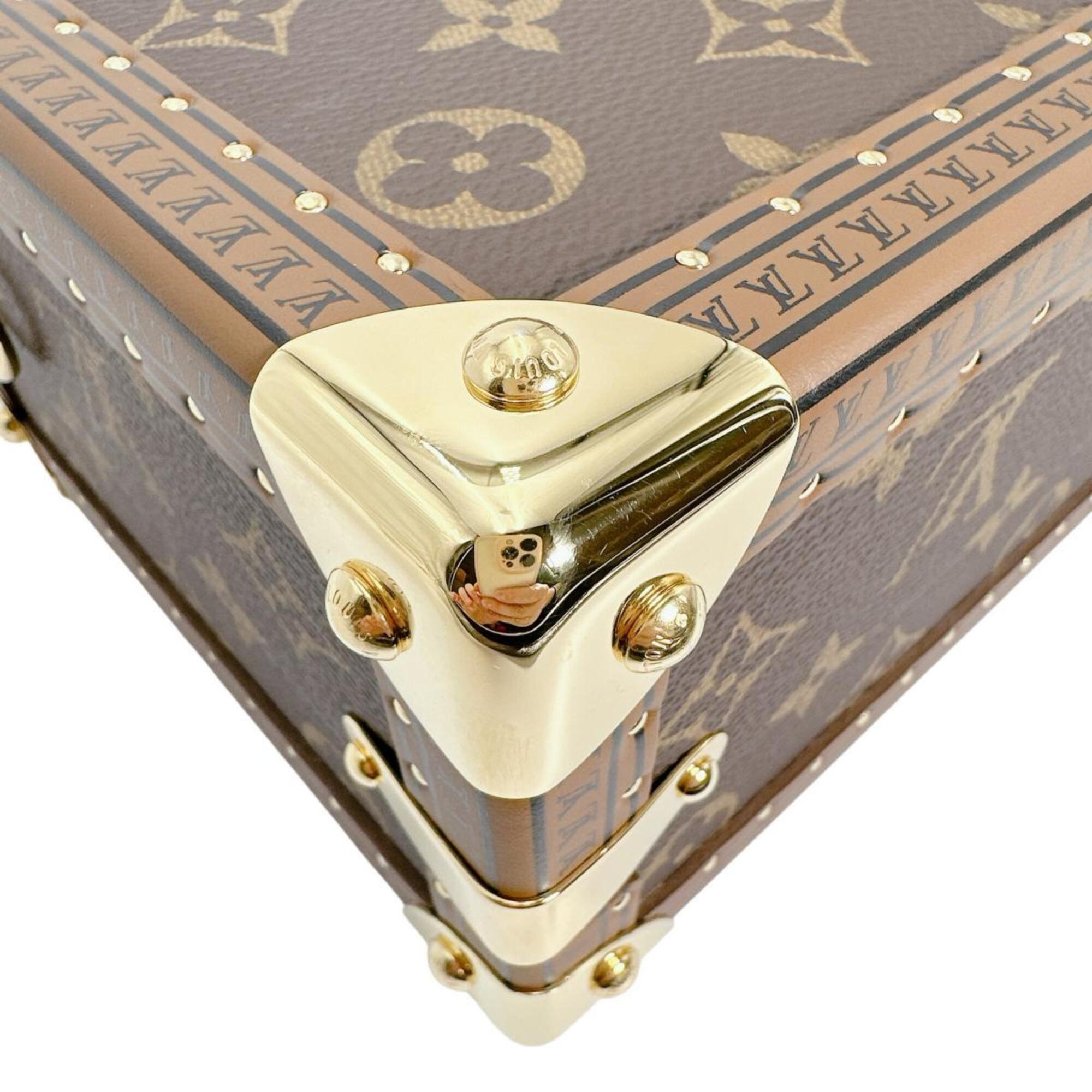 Louis Vuitton Petite Valise handbag, Monogram canvas, M20468, brown — Like New