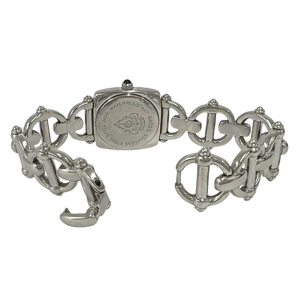 GUCCI Horsebit Chain Stainless Steel Quartz Wristwatch, Silver, 37972 — Good