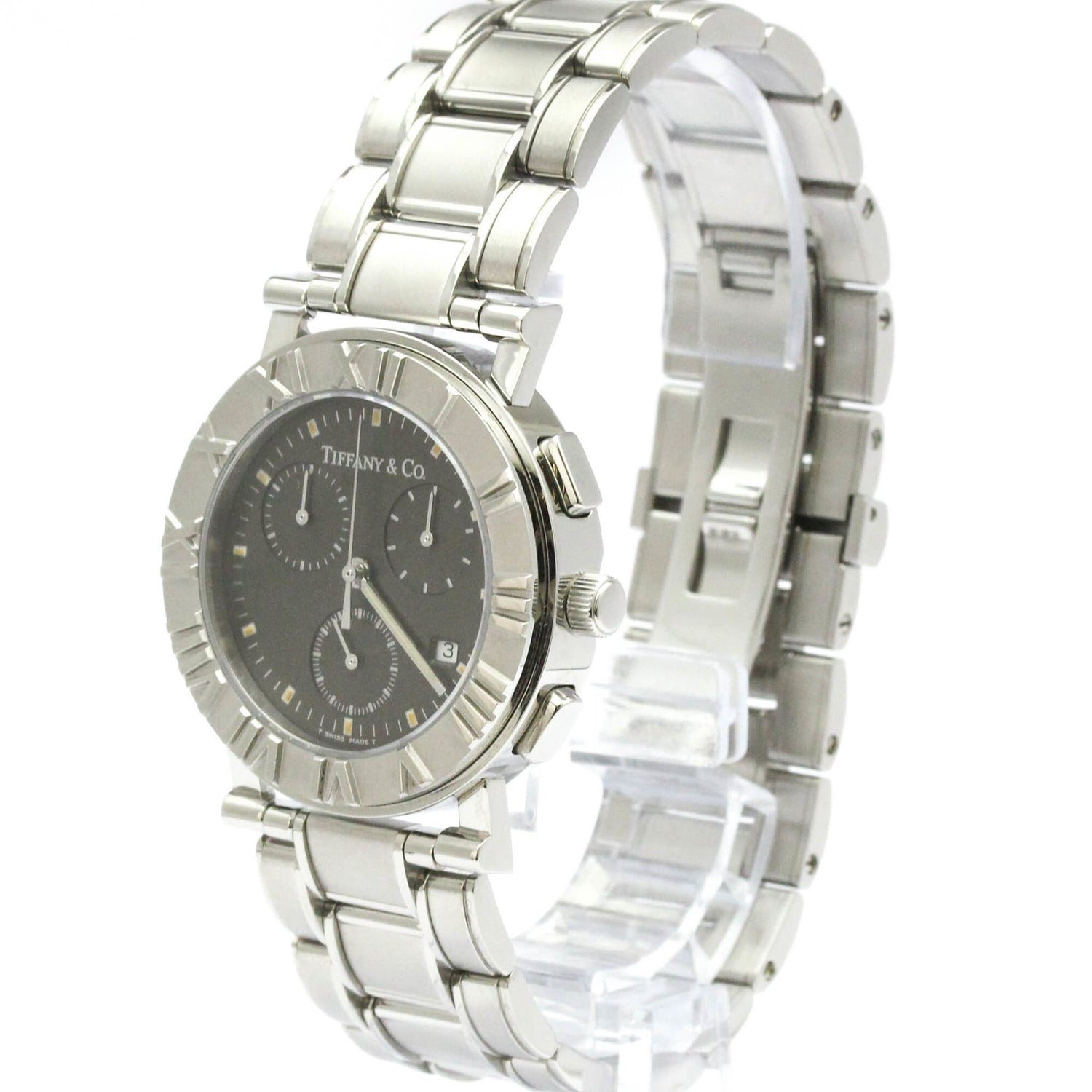TIFFANY Atlas Chronograph Quartz Watch Z0002.32.10A11A00A Polished