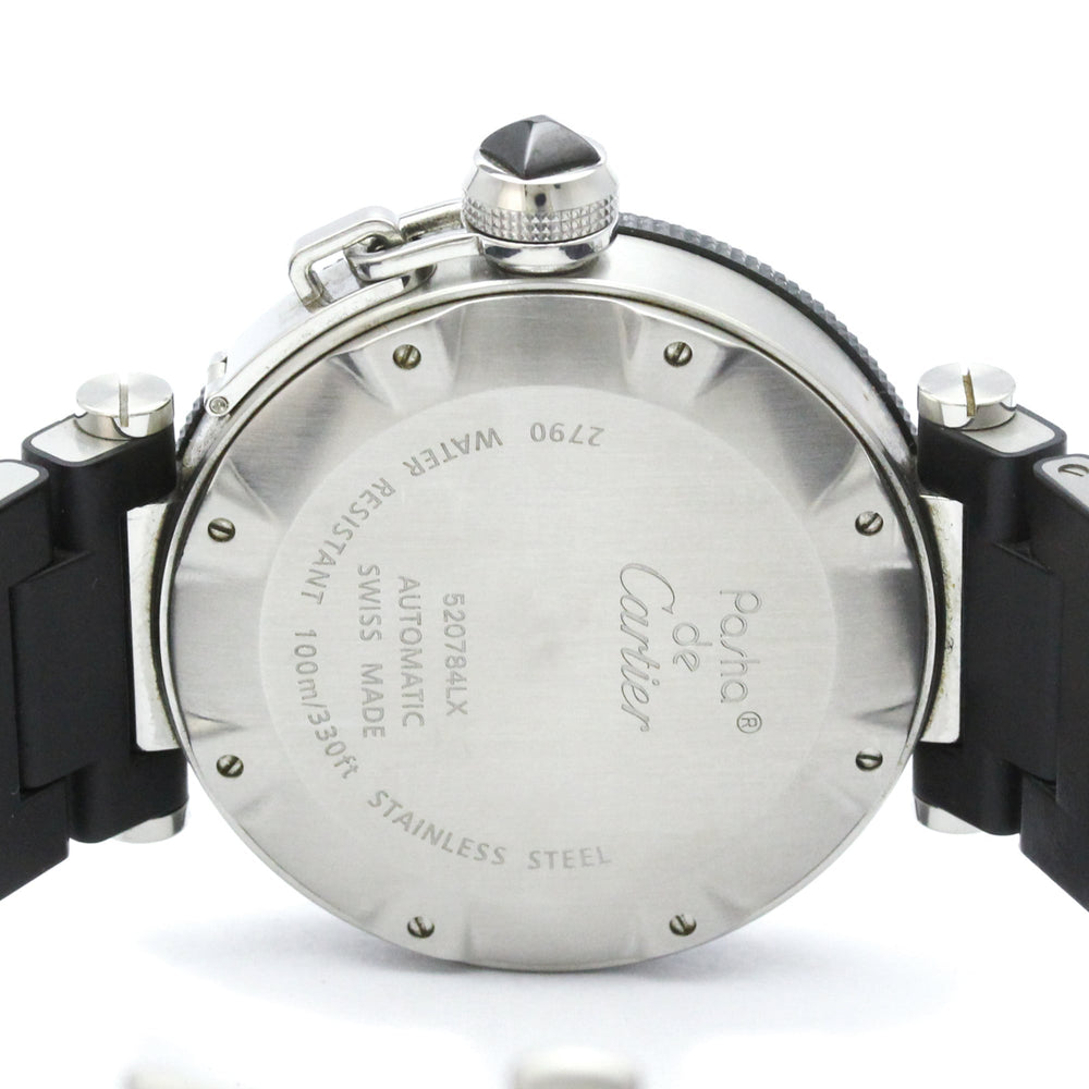 CARTIER Pasha Seatimer Steel Automatic Mens Watch W31077U2 Polished — Very Good