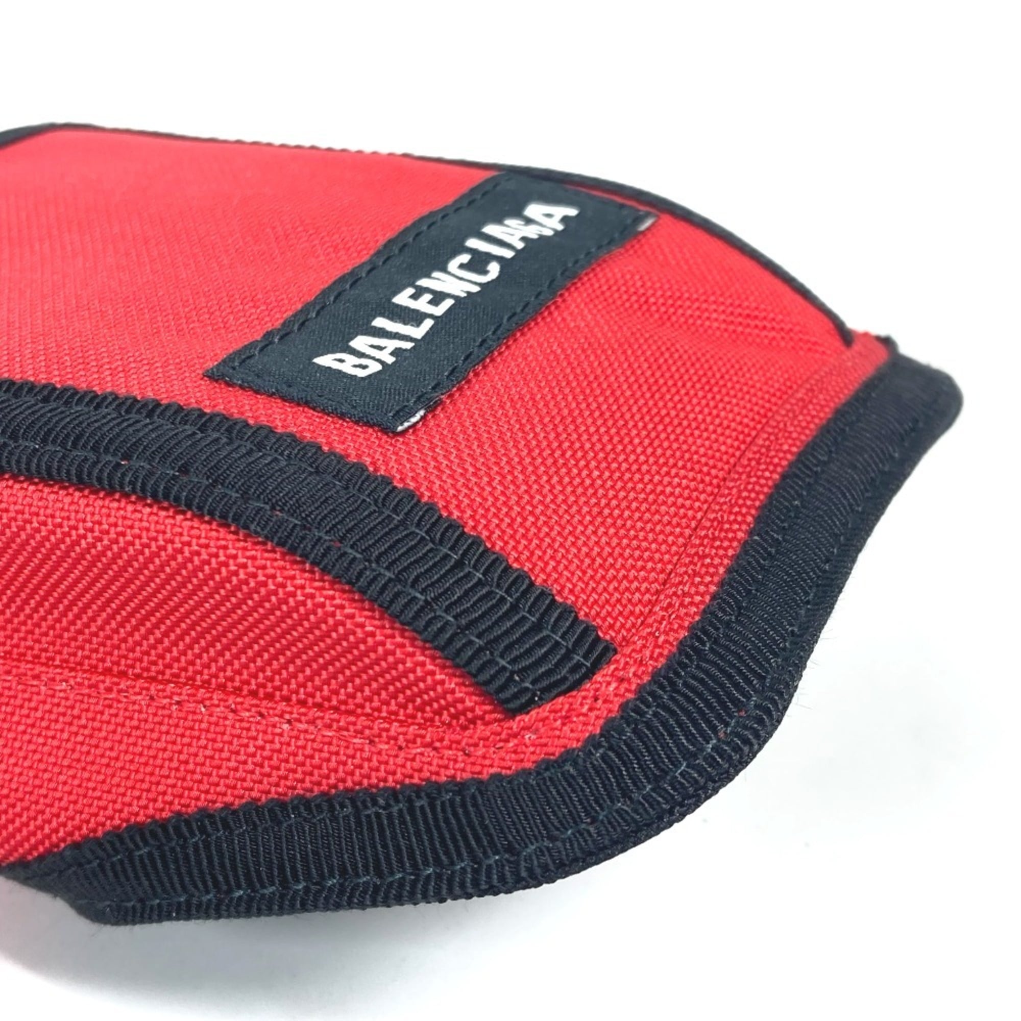 BALENCIAGA 6559472 Explorer Arm Phone Holder Bracelet Warmer Pouch Nylon Women's Red G-241010-48 — New - Store Return