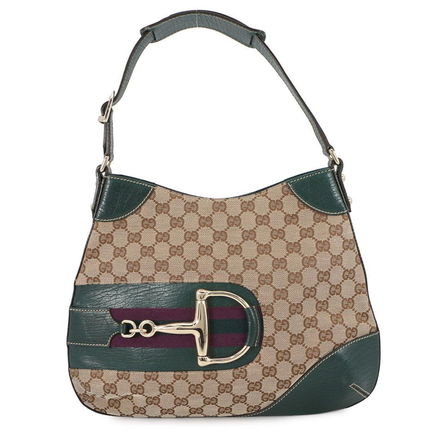 Gucci Shoulder Bag GG Canvas Leather Horsebit 137388 GUCCI Handbag Women's