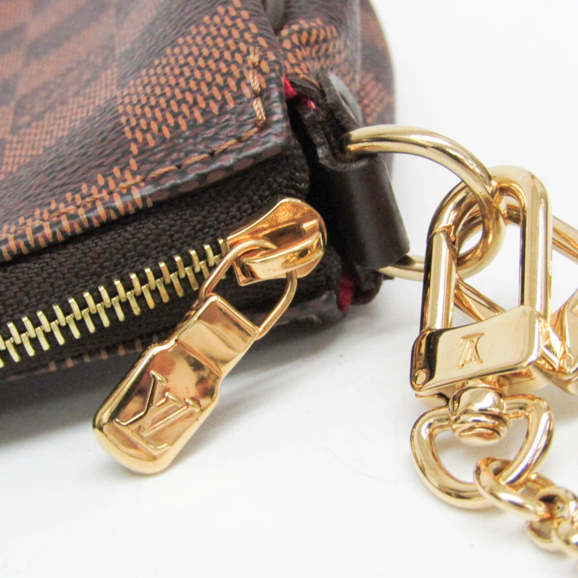 Louis Vuitton Damier Eva N55213 Women's Handbag,Shoulder Bag Brown,Ebene — Like New