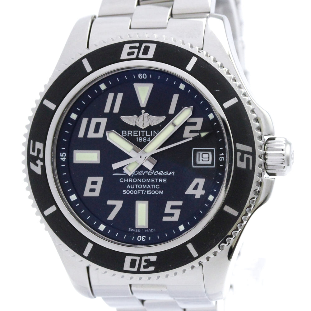 BREITLING SuperOcean 42 Steel Automatic Mens Watch A17364 Polished — Very Good