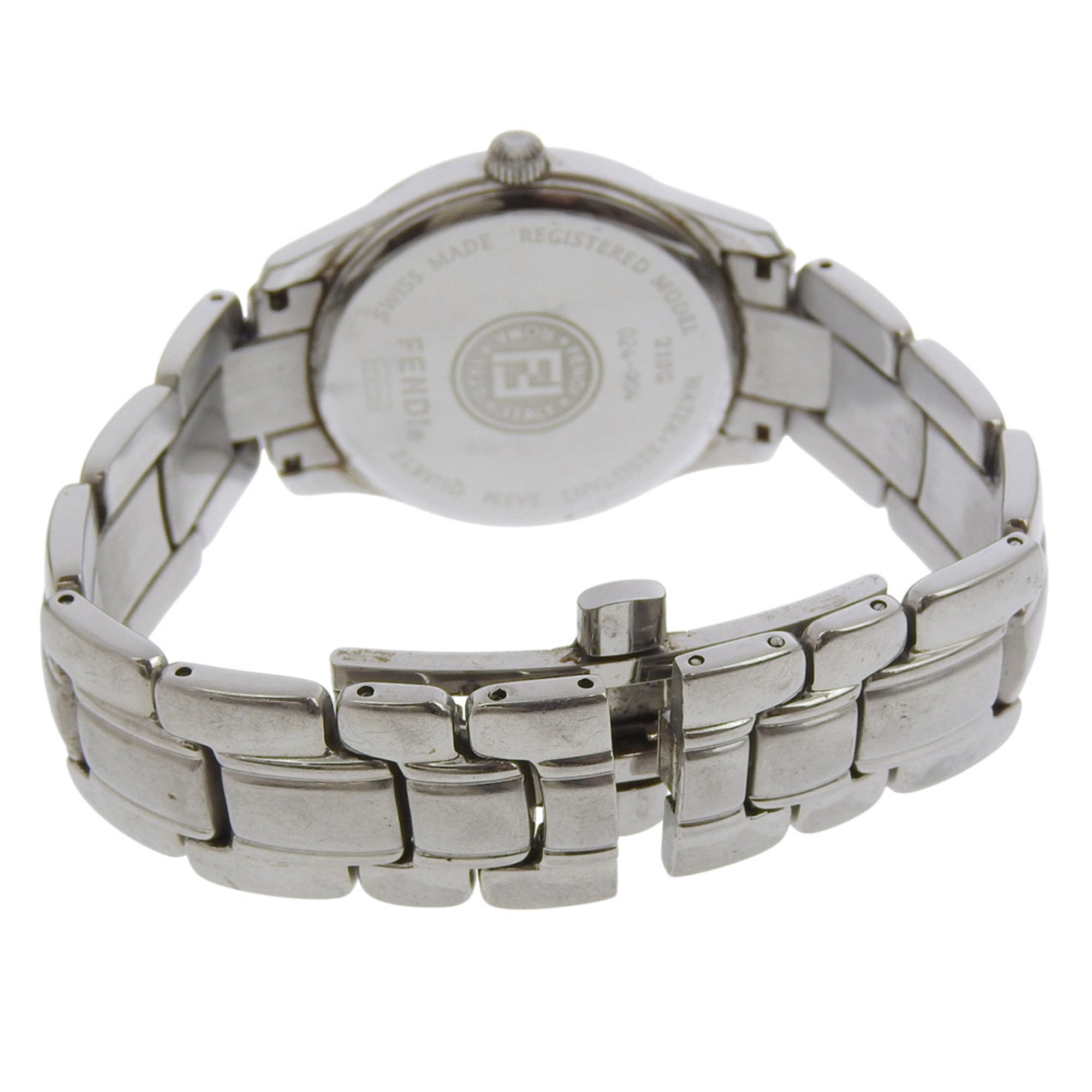 Fendi Olologi Women's Watch 210G Stainless Steel Quartz Analog Bronze Dial — Good