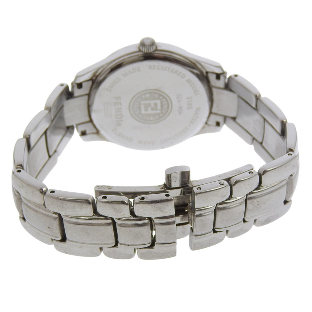 Fendi Olologi Women's Watch 210G Stainless Steel Quartz Analog Bronze Dial — Good