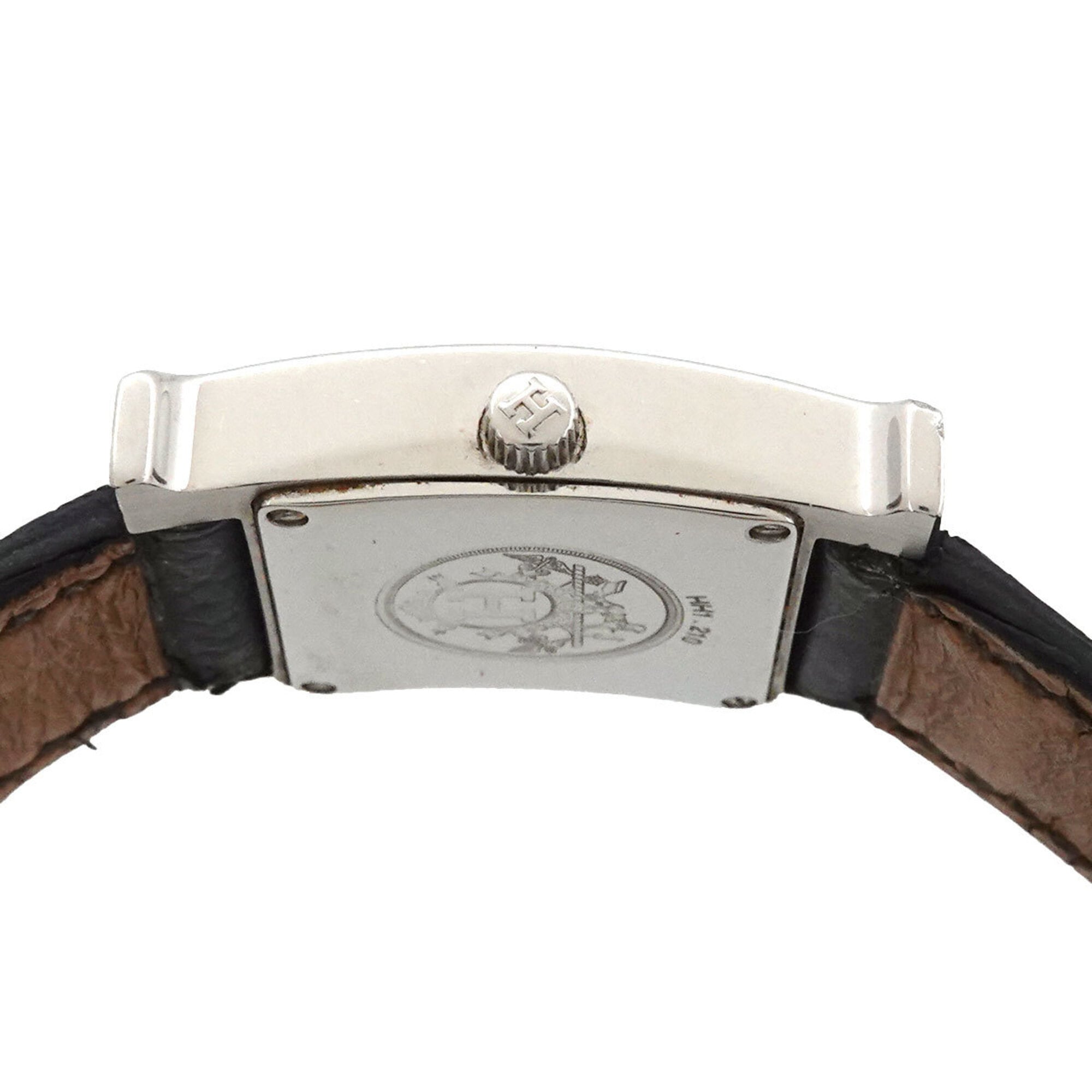 Hermes H-Watch HH1 210 Women's Watch Silver Black Quartz H — Very Good