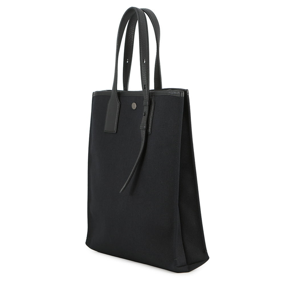 Salvatore Ferragamo Tote Bag, Canvas and Leather, 240797, Black, Handbag, Women's — Like New