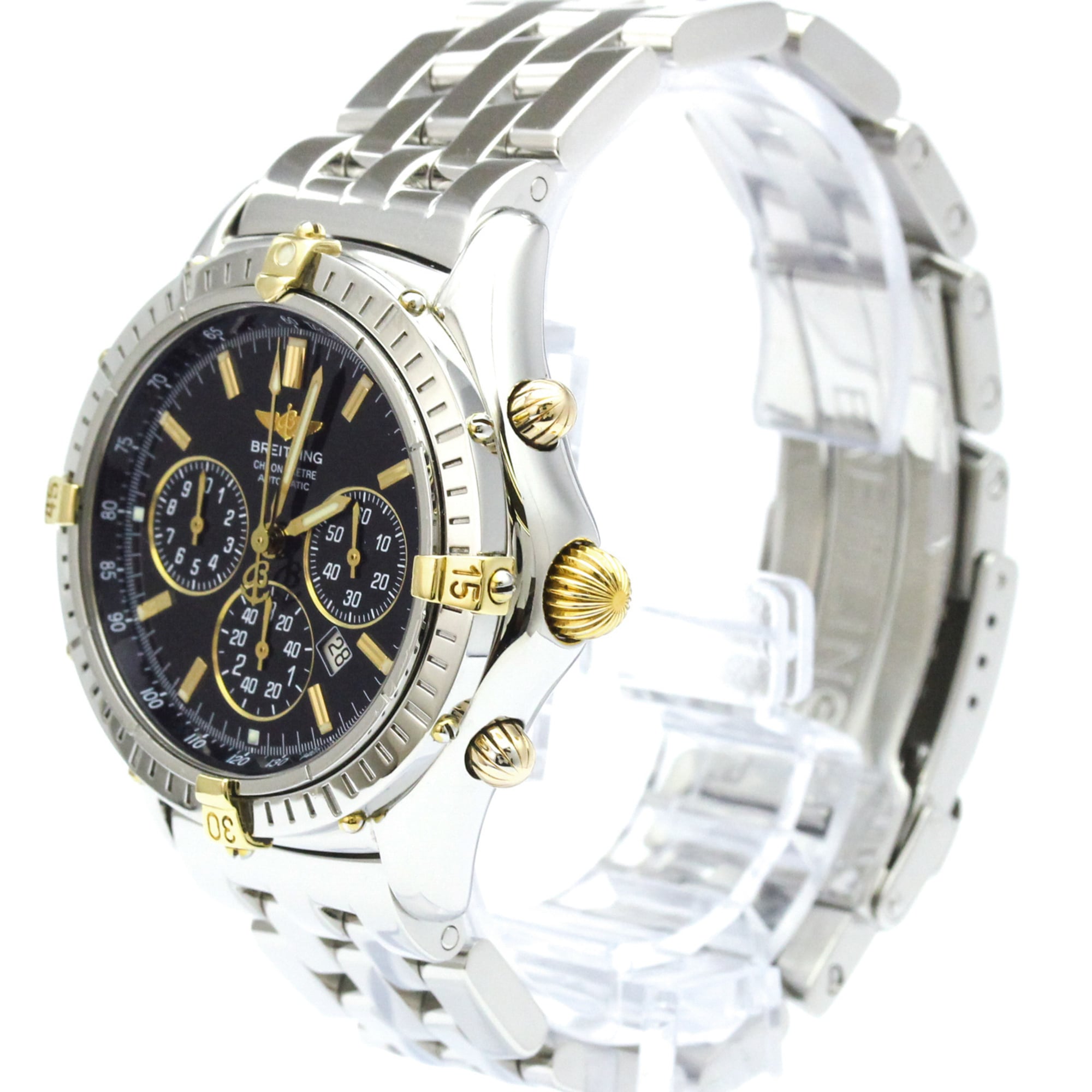 BREITLING Shadow Flyback Chronograph Steel Mens Watch B35312 Polished — Very Good