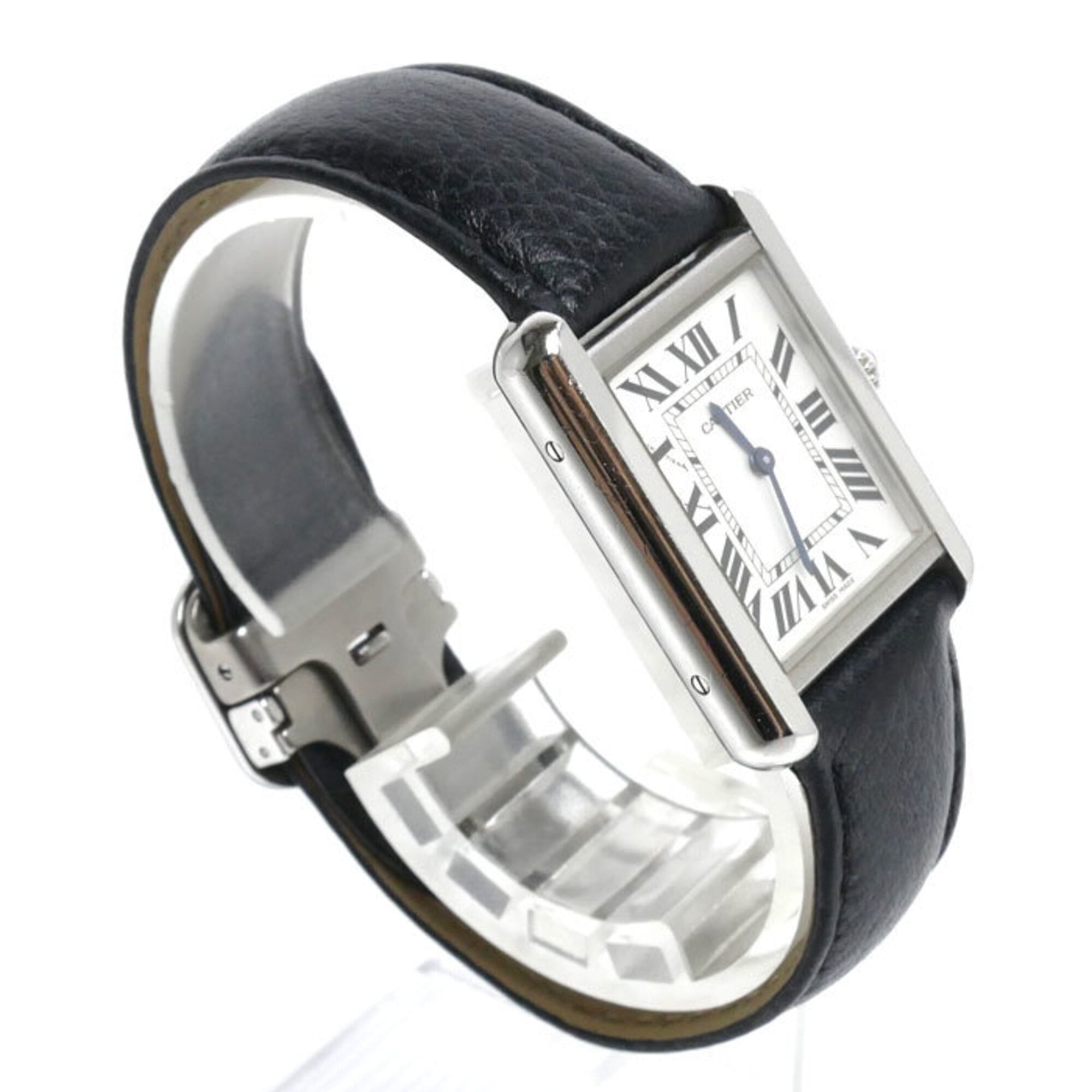 CARTIER Cartier Tank Solo SM Watch, Battery-Powered, WSTA0030, Women's — Good