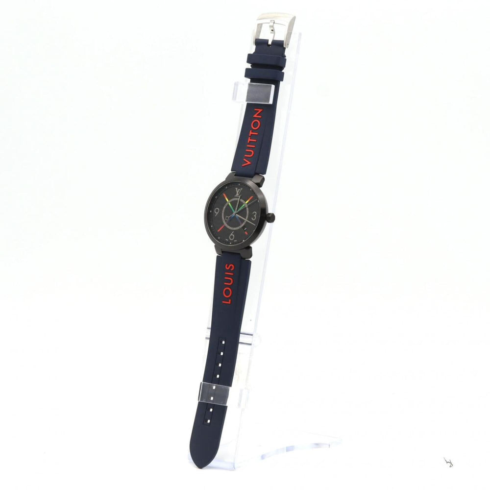 Louis Vuitton Tambour Slim Rainbow QA113Z SS Quartz Watch — Good