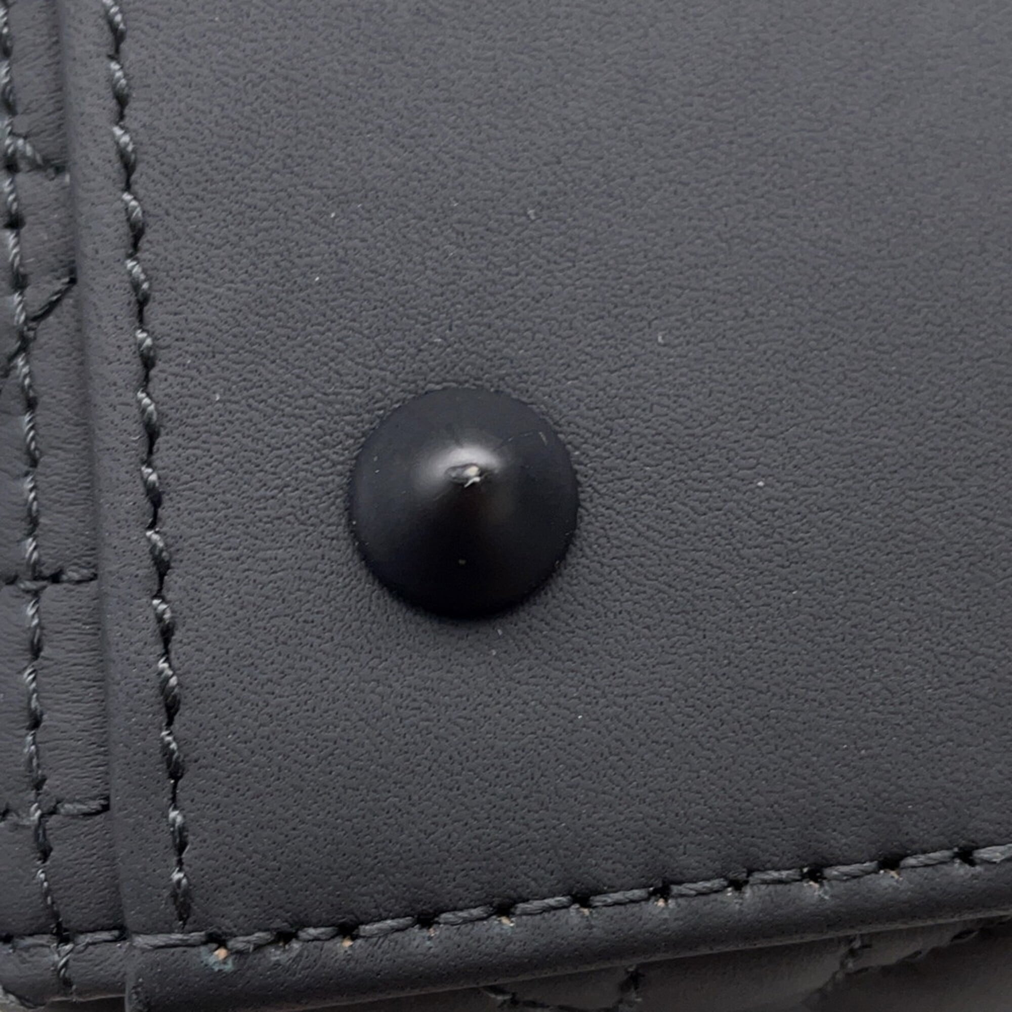 Christian Dior Lady Medium Ultra Matte Calfskin Handbag M0565SLOI_M989 2-way Shoulder Bag Black Women's — Like New