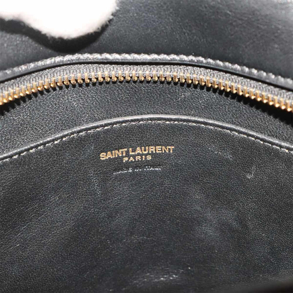 Saint Laurent Baby Cabas 2-way Hand/Shoulder Handbag, Leather, Black, 472466 — Like New