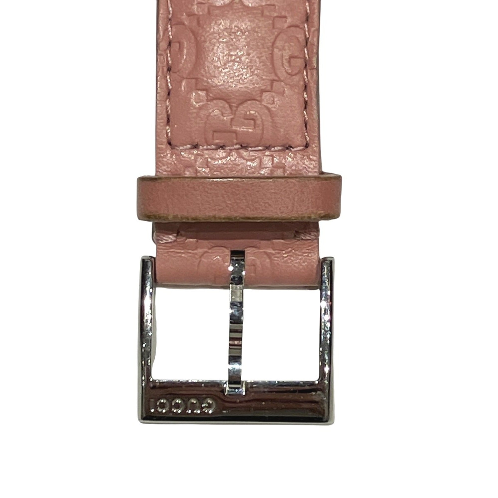 Gucci GUCCI G-Timeless Watch Bee Total weight 55.9g Stainless steel Genuine leather Quartz Pink dial 126.4 — Good