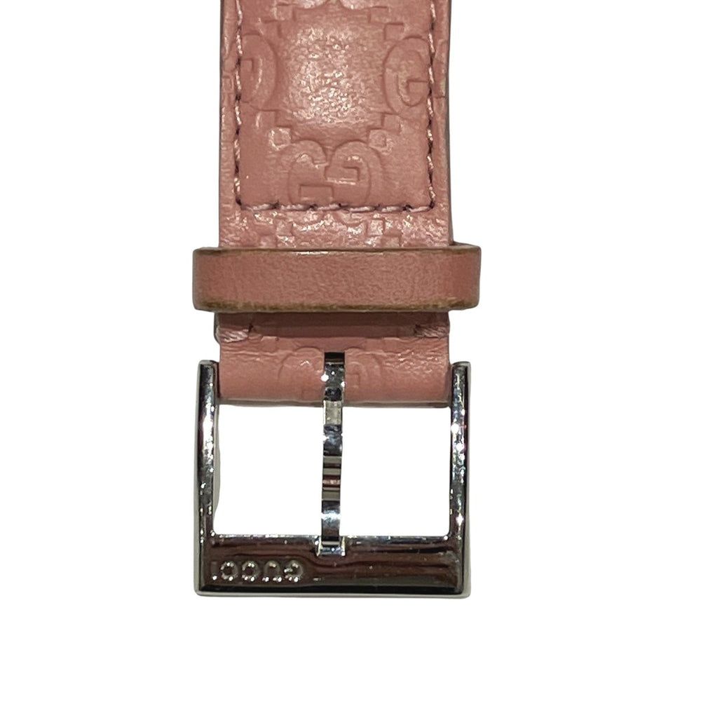 Gucci GUCCI G-Timeless Watch Bee Total weight 55.9g Stainless steel Genuine leather Quartz Pink dial 126.4 — Good