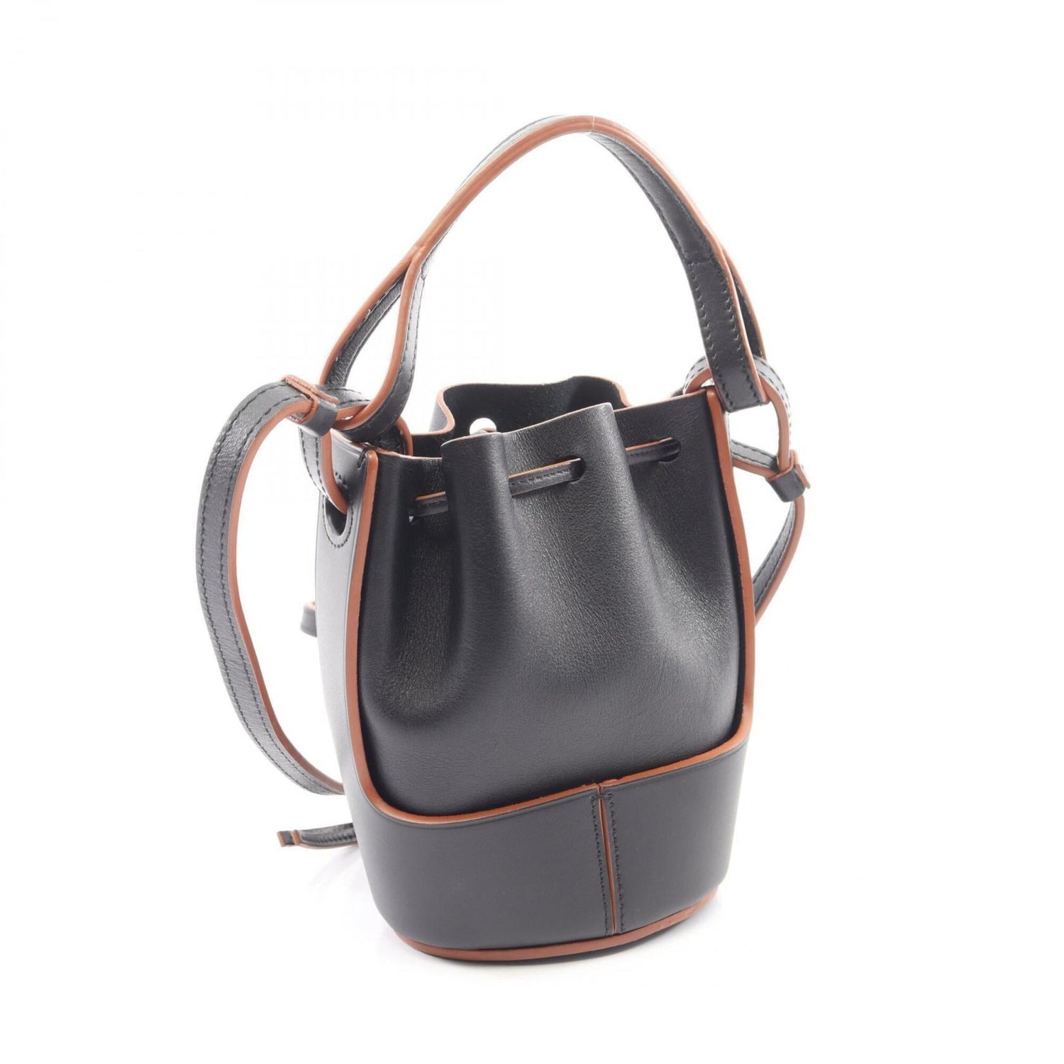 Loewe Balloon Bag Nano 2-Way Shoulder Bag/Handbag Leather Women's Black A710R85X01