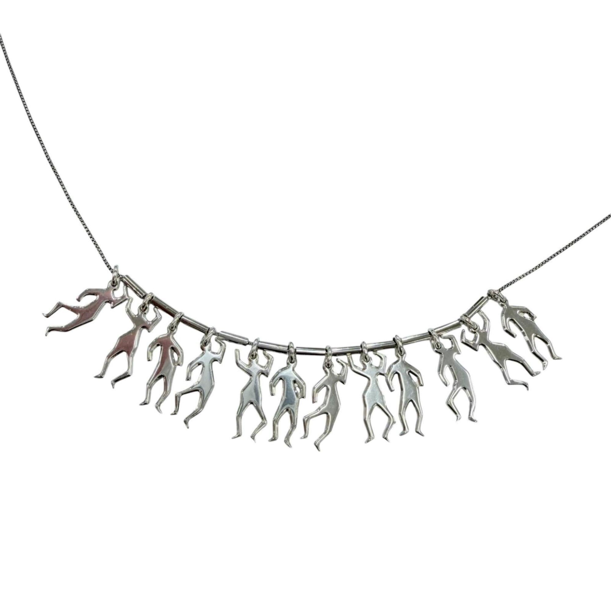 BOTTEGA VENETA AG925 Long Necklace, Silver, Made in Italy, Weight 17.1g, Women's, Comes with Box and Dust Bag — Like New