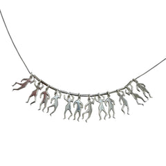 BOTTEGA VENETA AG925 Long Necklace, Silver, Made in Italy, Weight 17.1g, Women's, Comes with Box and Dust Bag — Like New