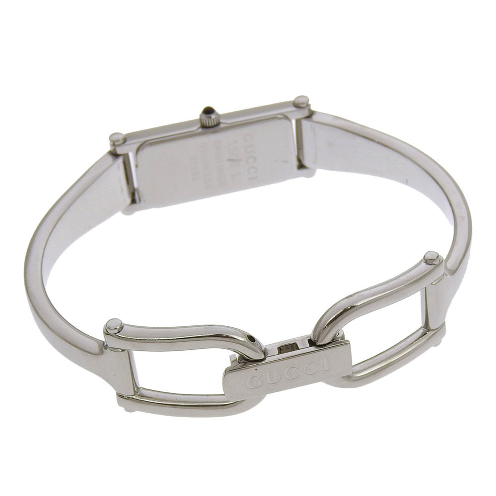Gucci GUCCI Watch 1500L Stainless Steel Quartz Analog Display Gray Dial Women's — Very Good