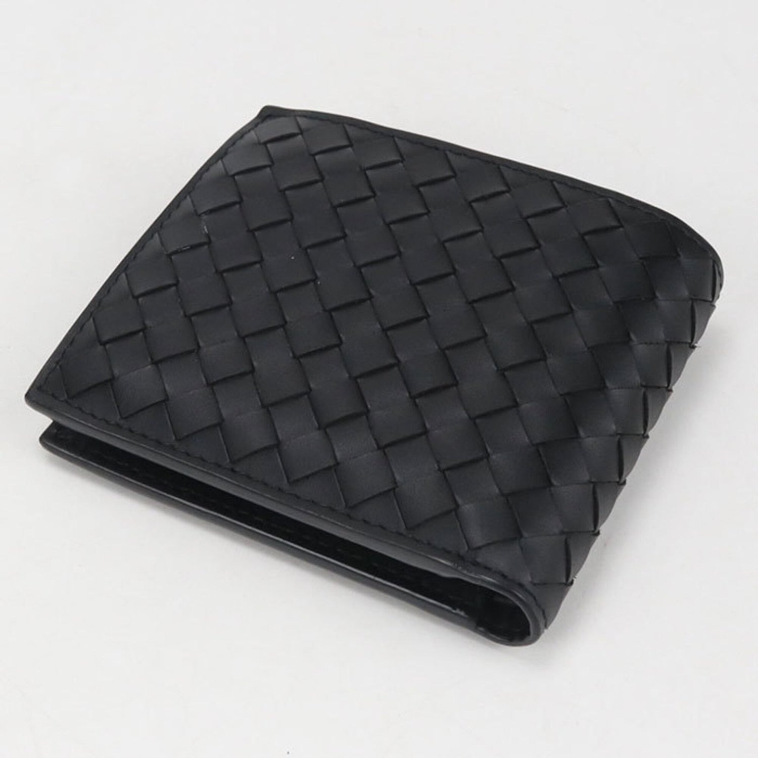 BOTTEGA VENETA Bottega Veneta Bi-fold Wallet Intrecciato Men's Black