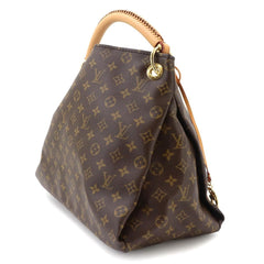 Louis Vuitton LOUIS VUITTON Monogram Artsy MM Shoulder Handbag Brown M40249 Gold Hardware — Like New