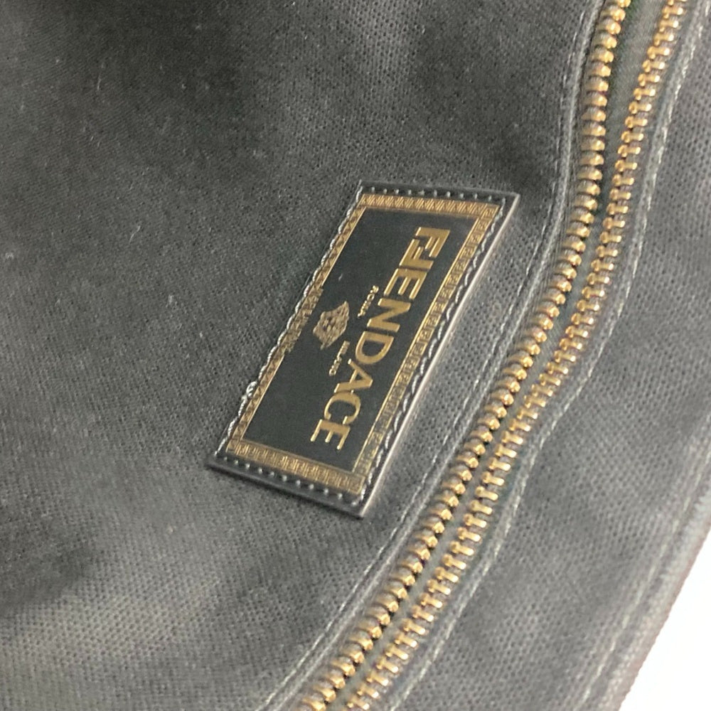 Fendi 8BH395 VERSACE collaboration 2WAY Tote Bag Crossbody Shoulder Bag Black Gold — Like New