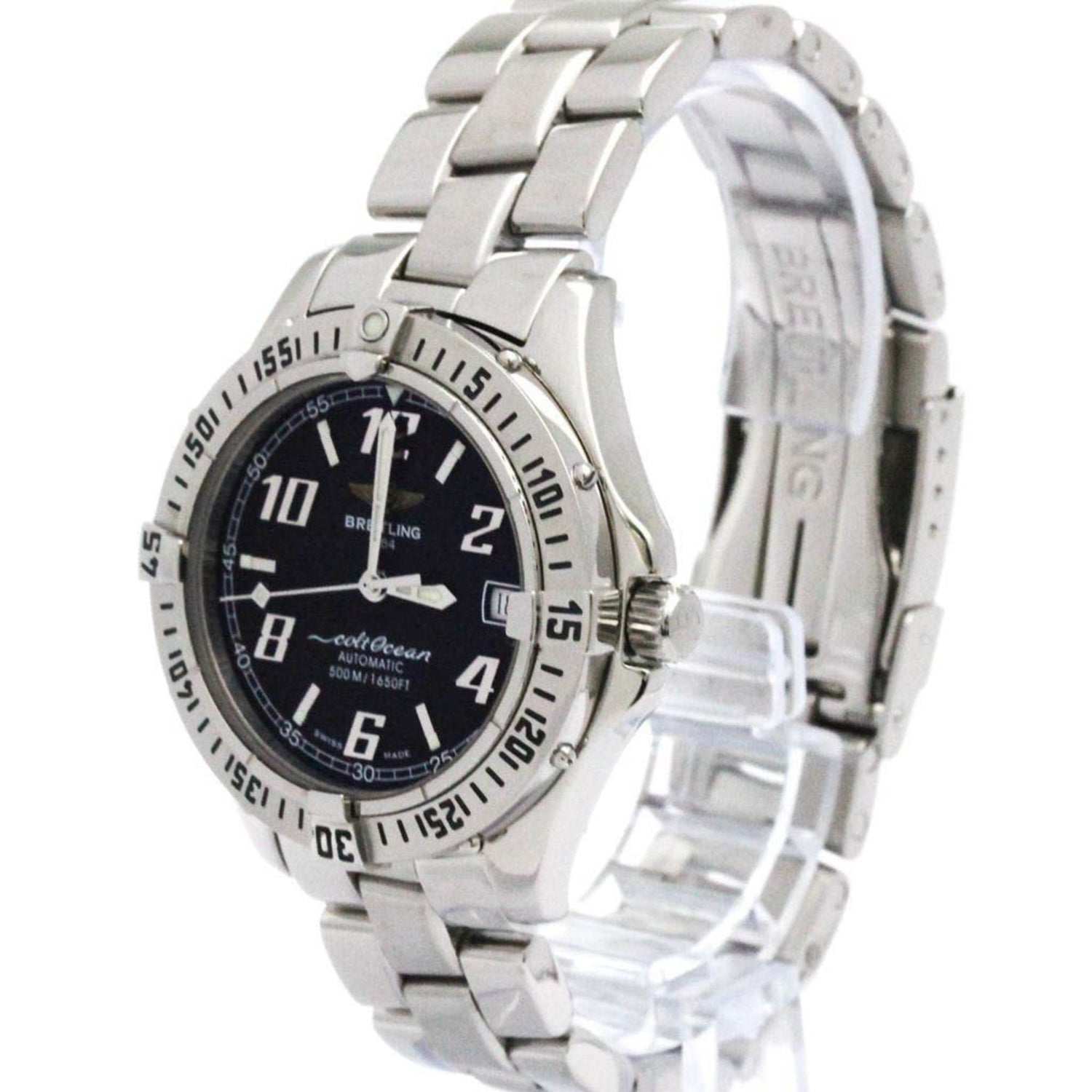 BREITLING Colt Automatic Steel Automatic Mens Watch A17350 Polished