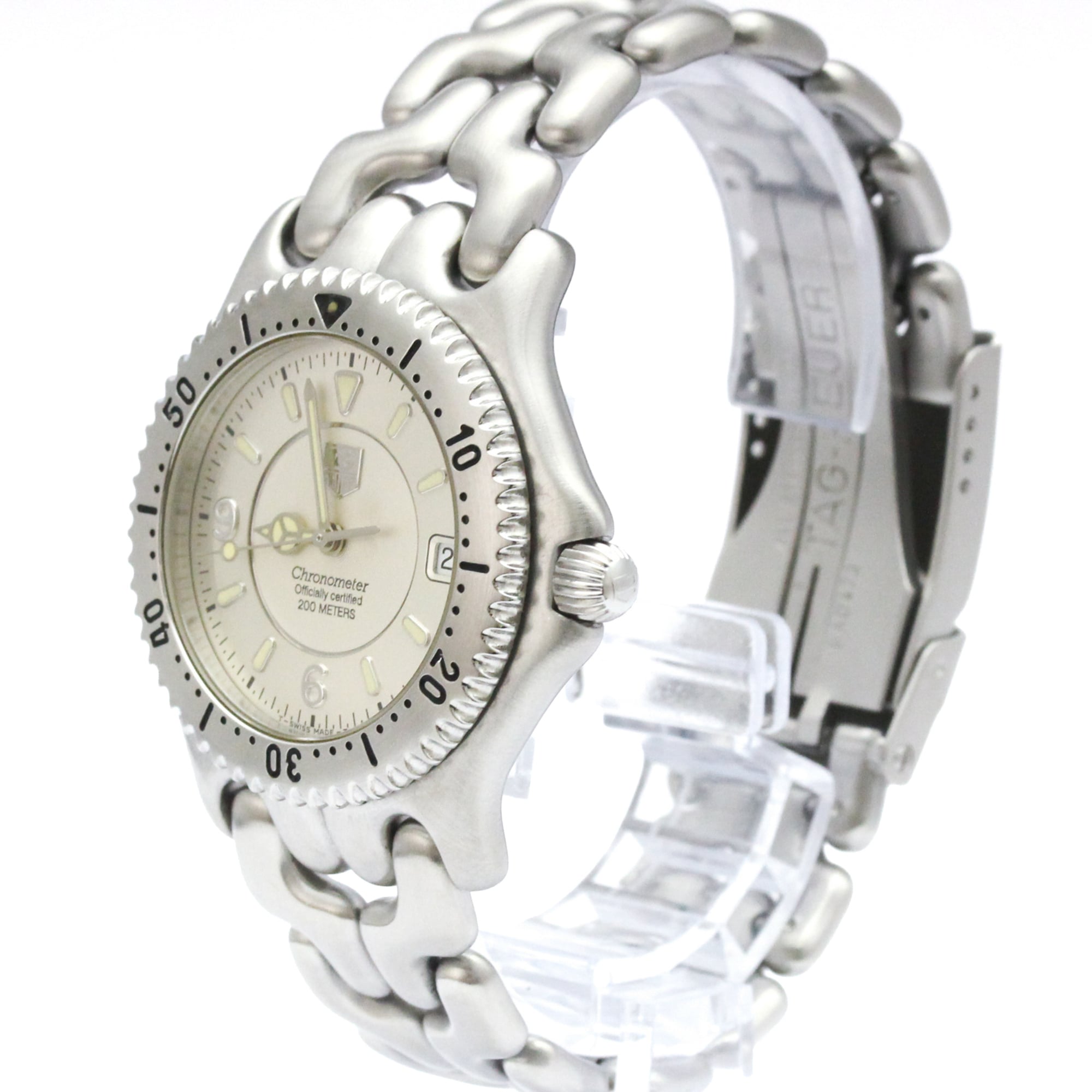 TAG HEUER Sel Chronometer 200M Automatic Mens Watch WG5112 Polished — Very Good