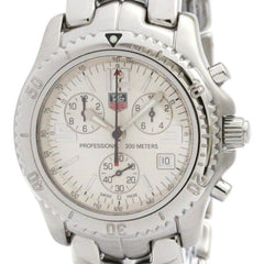 TAG HEUER Link Chronograph Steel Quartz Mens Watch CT1112 — Very Good