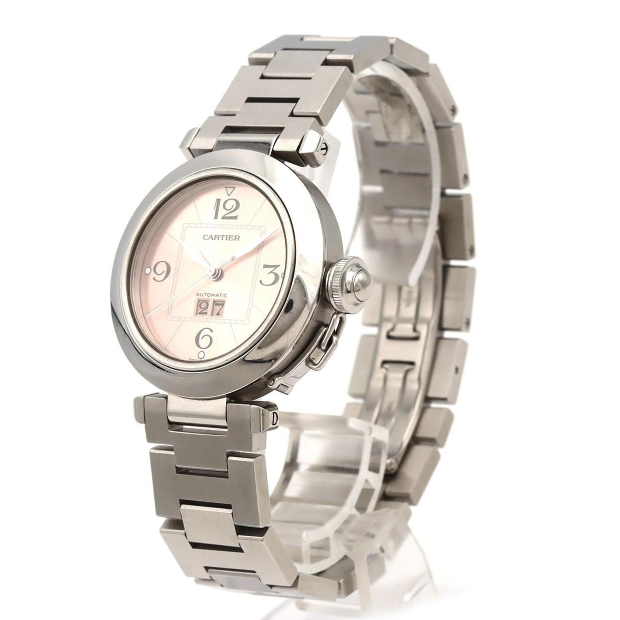 Cartier Pasha C Grande Date W31058M7 Stainless Steel Automatic Watch — Good