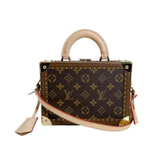 Louis Vuitton Petite Valise handbag, Monogram canvas, M20468, brown — Like New