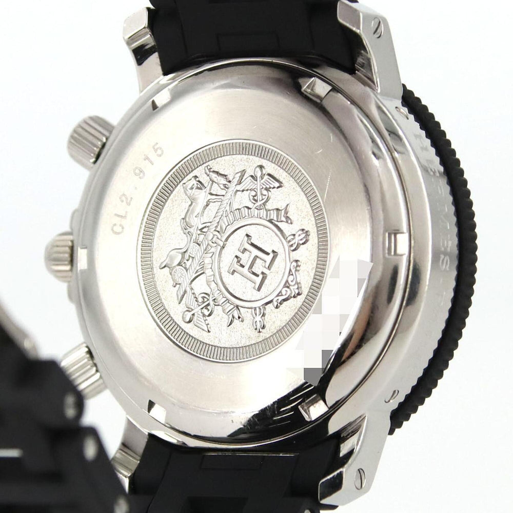 Hermes Clipper Diver Chronograph CL2.915 Stainless Steel x Rubber Quartz Watch — Good