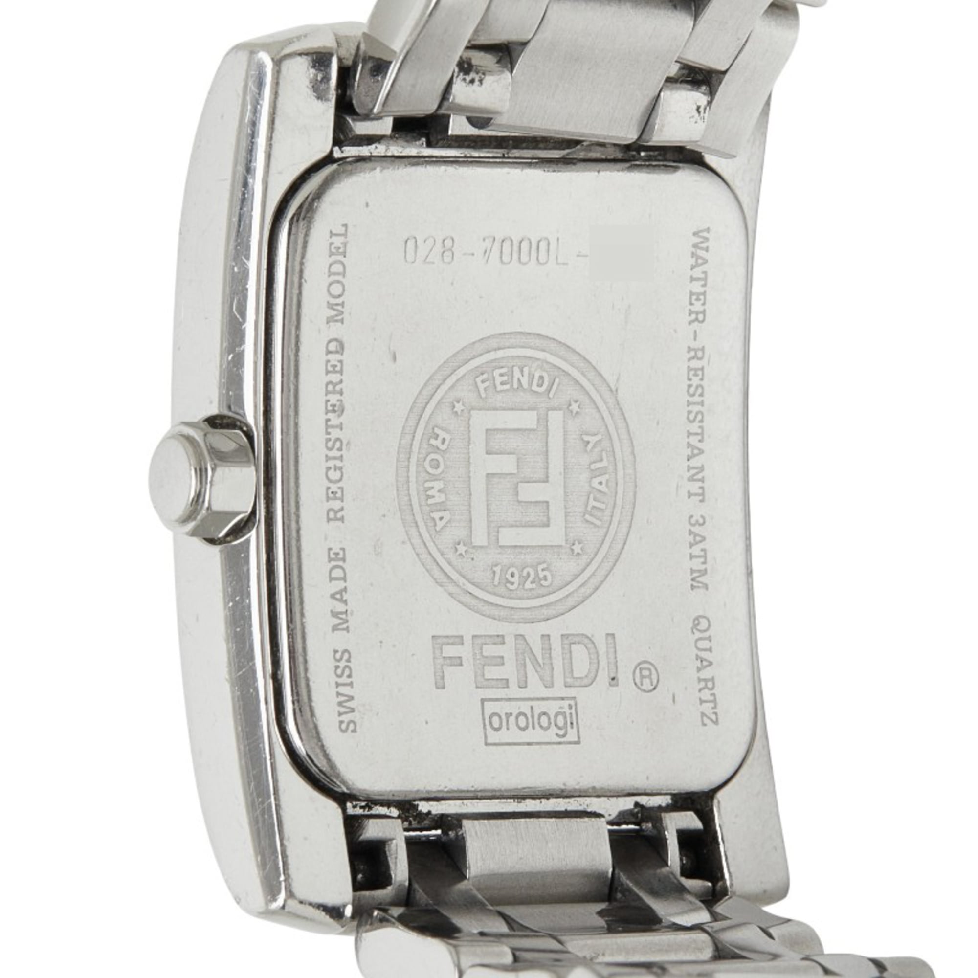 Fendi Orologi Classico 7000L Quartz Watch, White Dial, Stainless Steel, Women's Watch — Good