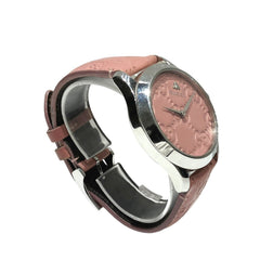 Gucci GUCCI G-Timeless Watch Bee Total weight 55.9g Stainless steel Genuine leather Quartz Pink dial 126.4 — Good