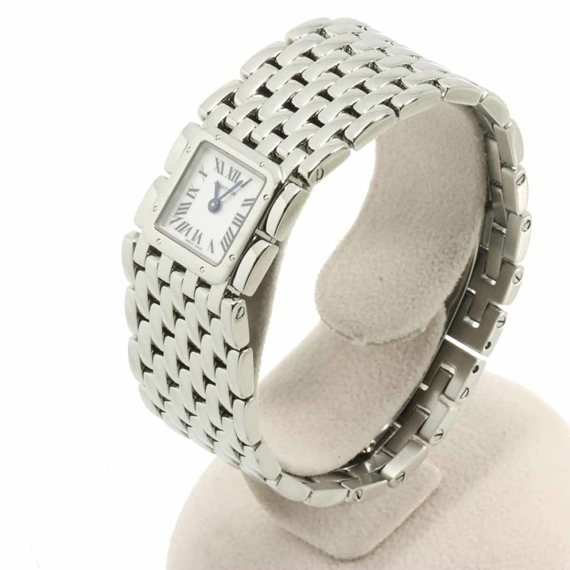 Cartier Panthère Ruban W61001T9 Women's Watch White Shell Quartz — Like New